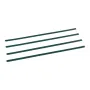 Bottom Locking Privacy Slats, Single-Wall Vertical Bottom-Locking Slats for Chain-Link Fence, High-Density HDPE Chain Link Slats