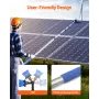 Water Fed Pole Kit, 11m Solar Panel Cleaning Pole with Extendable Handle, 180° Rotatable Brush Head & 20m Hose, Household & Outd