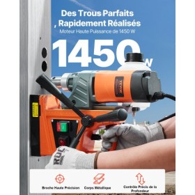 Magnetic Drill 1450W 12500N Portable Mag Drill Press 850RPM