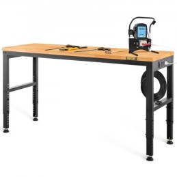Adjustable Height Workbench 48"L x 20"W Work Bench Table with Power Outlet