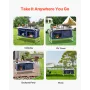 Camping køkkenbord foldning bærbar kokstation 3 justerbare