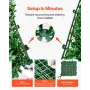 Artificial Grass Wall Panels, 12 PCS 20 x 20 inch, 3D Combination Greenery Boxwood Panel for Indoor Outdoor Green Decor & Ivy Fe