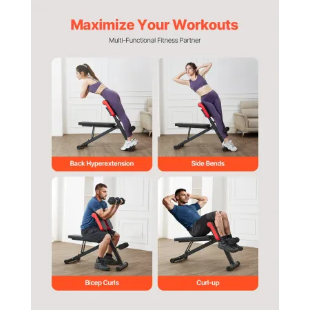 Roman Stol Back Extension Hyperextension Bench Justerbar