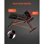 Multi-Functional Weight Bench for Full Body Workout, Roman Chair Hyperextension Bench, 330 lbs Adjustable & Foldable Equipment f