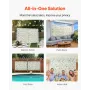 3D Flower Wall Panel, 24 PCS 15 x 15 inch, Artificial Floral Wall Background Mesh Backing Mat,Seamless Design&Easy Installation 