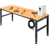 Justerbar højde Arbejdsbænk 61 "L X 20" W Work Bench Table med stikkontakt