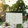 3D Flower Wall Panel 24 Pcs 15 x 15 tommer kunstig