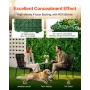 Kunstige græsvægspaneler 8 stk 20 x 20 tommer 3D Greenery til