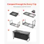 Camping køkkenbord foldning bærbar justerbar madlavningsstation