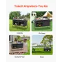 Camping køkkenbord foldning bærbar justerbar madlavningsstation