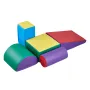Climbing Toys, 5-Piece Set, Foam Climbing Toys for Toddlers 6 Months to 3 Years Old, PU Leather Climbing Blocks, Indoor Climb an