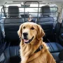 Dog Car Barrier, Adjustable Universal-Fit Vehicle Pet Barrier for Cars, Trucks, SUVs, Moves with Your Vehicle, Tilt Slide Reclin