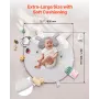 Baby Play Gym Mat Tummy Time Activity Mat med 5 sensoriske