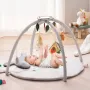 Baby Play Gym Mat Tummy Time Activity Mat med 5 sensoriske