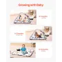 Baby Play Gym Mat Tummy Time Activity Mat med 6 sensoriske