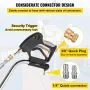 Pressure Washer Surface Cleaner, 50.8 cm, Max. 4000 PSI Pressure by 2 Nozzles for Cleaning Driveways, Sidewalks, Stainless Steel