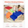 Climbing Toys, 6-Piece Set, Foam Climbing Toys for Toddlers 6 Months to 3 Years Old, PU Leather Climbing Blocks, Indoor Climb an