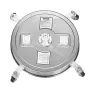 21 "Trykskive Surface Cleaner 4 Wheels Dual Handle 4000 Max Psi