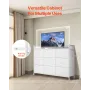 9 skuffe kommode høj stof skuffe kommode med bin led og outlet