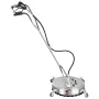 Pressure Washer Surface Cleaner, 50.8 cm, Max. 4000 PSI Pressure by 2 Nozzles for Cleaning Driveways, Sidewalks, Stainless Steel