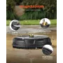 15" Pressure Washer Surface Cleaner, Plastic Pressure Washer Attachments with 4 Wheels, 4000 Max PSI, 1/4 Quick Connector, 2 Spr