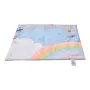 Baby Play Gym Mat Tummy Time Activity Mat med 6 Sensory Toy
