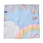 Baby Play Gym Mat Tummy Time Activity Mat med 6 Sensory Toy