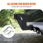 Trailer Hitch Riser, for 2" Receiver with 6" Rise/Drop, Trailer Receiver Hitch Extender Extension Adapter, 7" and 9" Extension