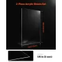 Plexiglass Acrylic Sheets, 2-Pack Plastic Sheet, 24 x 48 Inch 1/8 Inch Thick Clear Plastic Cast Transparent Glass for Crafting P