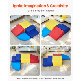 Klatring af legetøj 4 stykker skum klatreblokke til småbørn og børnehaver