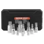 Iple Square Spline Bit Socket Set 10-delt M4-M18 CR-V