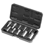 XZN Triple Square Spline Bit Socket Set, 10-Piece M4 - M18, Premium Cr-V Steel, 1/4 in, 3/8 in, and 1/2 in Drives, with Enhanced
