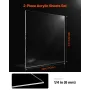 2-pack plexiglass akrylplader 24 x 36 tommer plastikplader 1/4