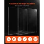 Plexiglass Acrylic Sheet, 2-Pack Plastic Sheets, 24 x 36 Inch 1/4 Inch Thick Clear Plastic Cast Transparent Glass for Crafting P