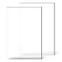 Plexiglass Acrylic Sheet, 2-Pack Plastic Sheets, 24 x 36 Inch 1/4 Inch Thick Clear Plastic Cast Transparent Glass for Crafting P