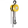 Chain Hoist Chain Block 1 T Capacity 15 FT Lift Steel Construction Yellow