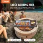 32 "Rektangel koge rist Fire Pit Grill Grate X-Marks kraftigt
