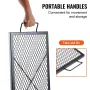 X-Marks Fire Pit Grill Grate, Rectangle Cooking Grate, Heavy Duty Steel Campfire BBQ Grill Grid with Handle & Support X Wire, Po