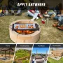 32 "Rektangel koge rist Fire Pit Grill Grate X-Marks kraftigt