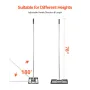 10x17in græsplæne nivellering rake 78 i justerbart håndtag til