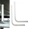 Boat Trailer Guide-on 22" Steel Trailer Post Guide on w/ 1 Pair PVC Covers