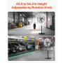 Industrial Pedestal Fan, 20 Inch 90-Degree Oscillating Fan, Height Adjustable Standing Fans with 3 Adjustable Speeds, High Power