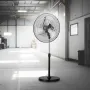 Industrial Pedestal Fan, 20 Inch 90-Degree Oscillating Fan, Height Adjustable Standing Fans with 3 Adjustable Speeds, High Power
