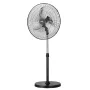 Industrial Pedestal Fan, 20 Inch 90-Degree Oscillating Fan, Height Adjustable Standing Fans with 3 Adjustable Speeds, High Power