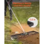 10x36in græsplæne nivellering rake 83.9 i justerbart håndtag