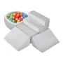 Climbing Toys, 5-Piece Set, Foam Climbing Blocks for Toddlers 6 Months to 3 Years, Baby Climbing Blocks with Ball Pit (Balls Not