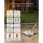24" Pressure Washer Surface Cleaner, Stainless Steel Pressure Washer Attachments with 4 Wheels, 4000 Max PSI, 3/8 Quick Connecto