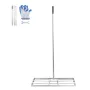 Lawn Leveling Rake, Lawn Leveler with 83.9 in Handle, 48x10 in Ground Plate, Rust-Resistant Carbon Steel Soil Leveler, 2 Heights