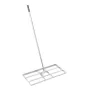 Lawn Leveling Rake, Lawn Leveler with 83.9 in Handle, 48x10 in Ground Plate, Rust-Resistant Carbon Steel Soil Leveler, 2 Heights