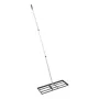 Lawn Leveling Rake, Lawn Leveler with 83.9 in Handle, 30x10 in Ground Plate, Rust-Resistant Carbon Steel Soil Leveler, 3 Heights